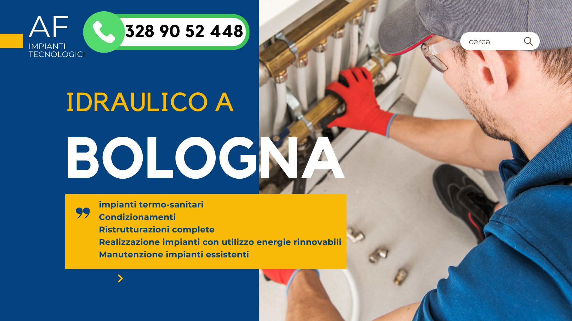 Idraulico Urgente Bologna - 3289052448, image size:1920x1080